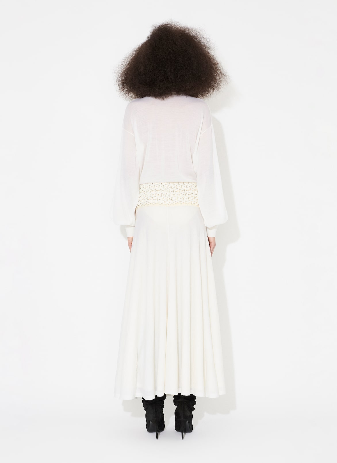 FINE KNIT BODYSUIT ALAÏA WHITE FINE KNIT BODYSUIT